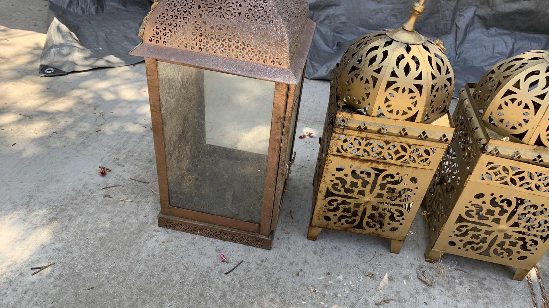 Photo 1 of ASSORTED LANTERNS TALLEST IS 20”