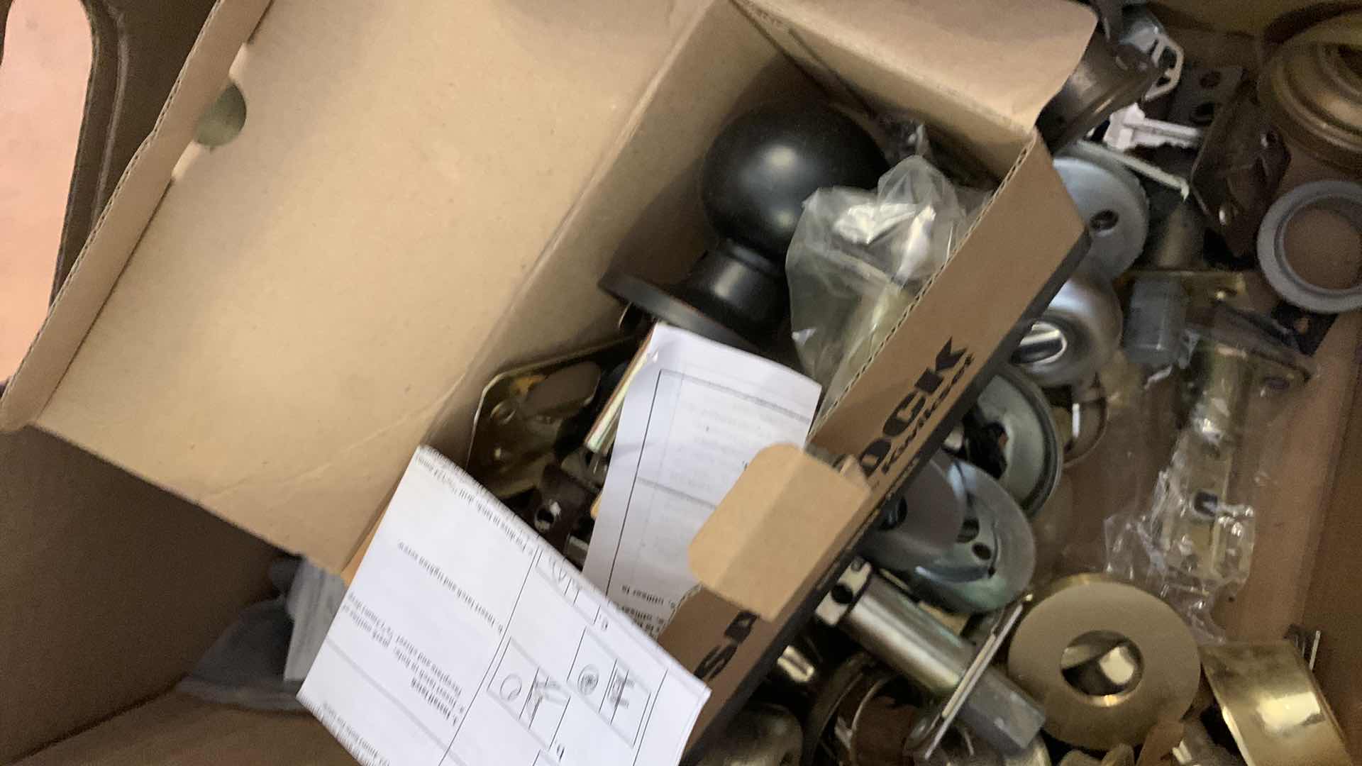 Photo 1 of BOX OF DOOR LOCKS AND HANDLES