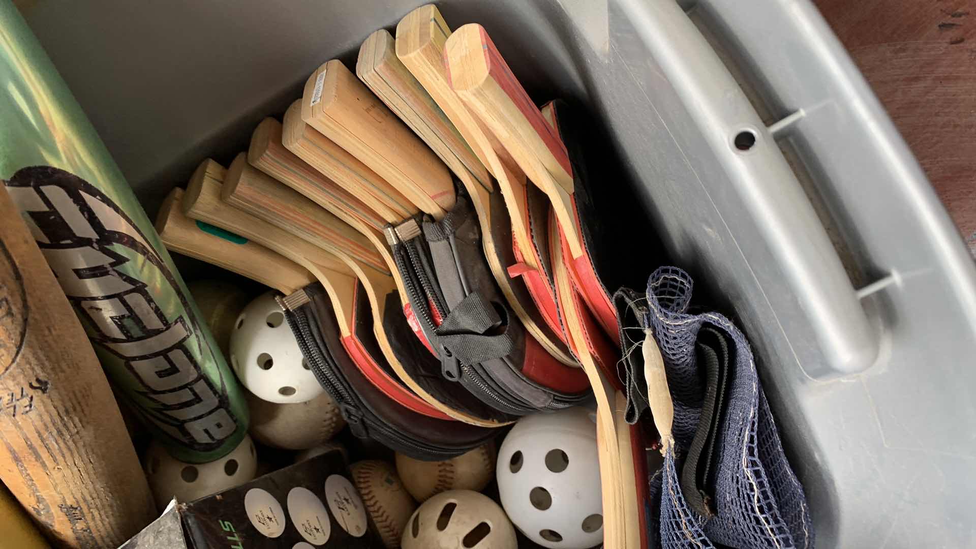 Photo 1 of BASEBALL AND PING PONG EQUIPMENT