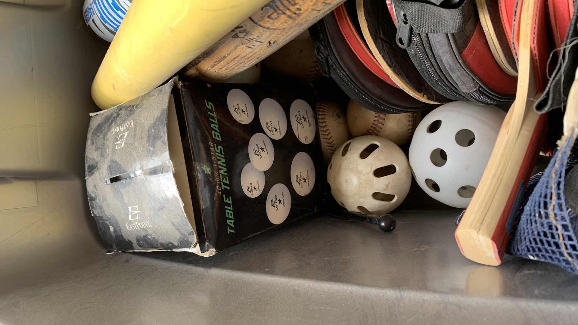 Photo 1 of BASEBALL AND PING PONG EQUIPMENT