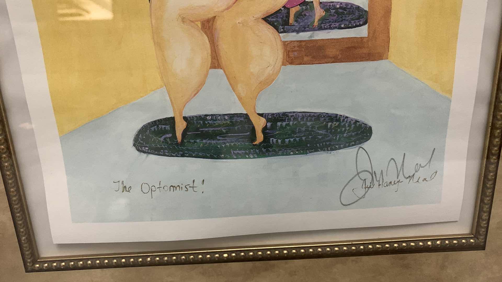 Photo 1 of "THE OPTIMIST" SIGNED BY JILL HANEY NEAL 17” X 21”