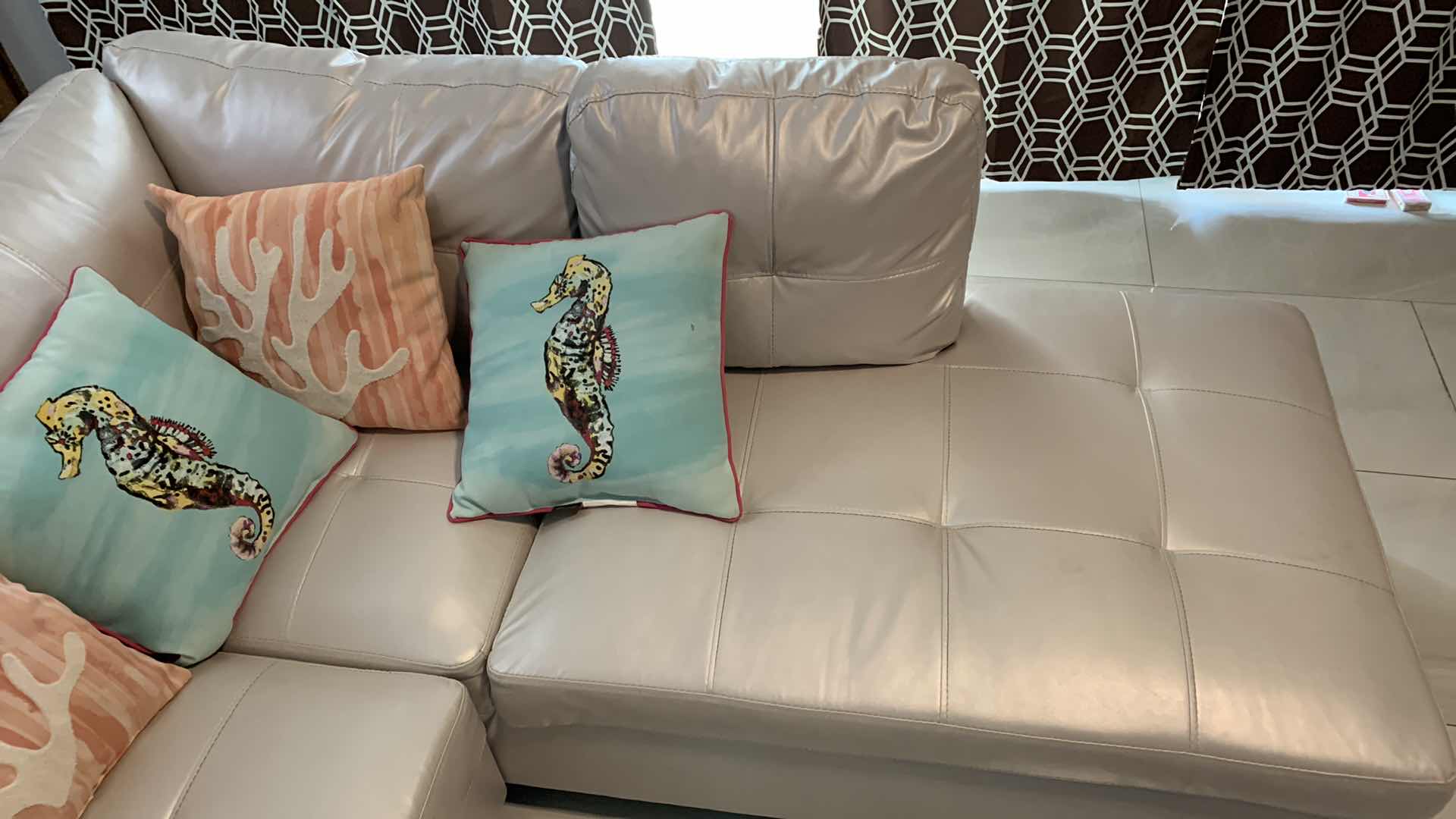 Photo 1 of BEVERLY FINE FURNITURE RUSSES SECTIONAL SOFA 102” X 74” H 34”