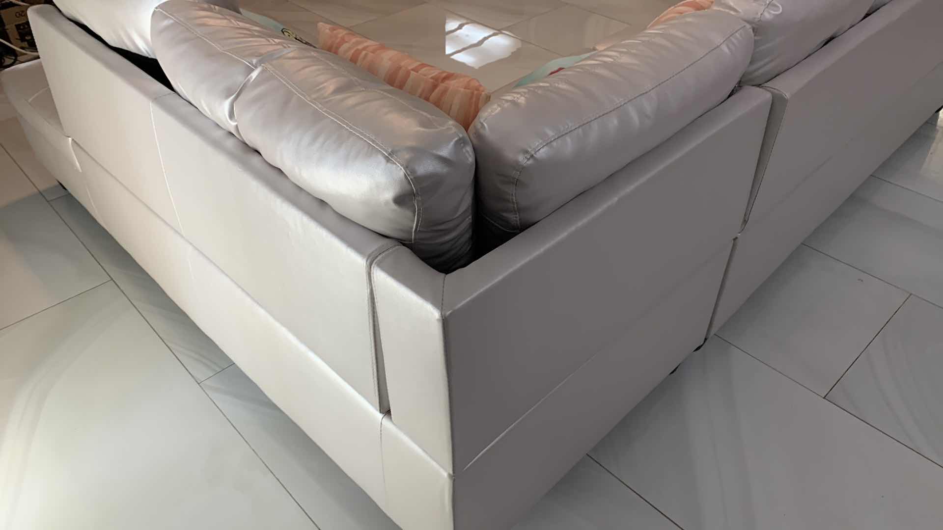 Photo 1 of BEVERLY FINE FURNITURE RUSSES SECTIONAL SOFA 102” X 74” H 34”