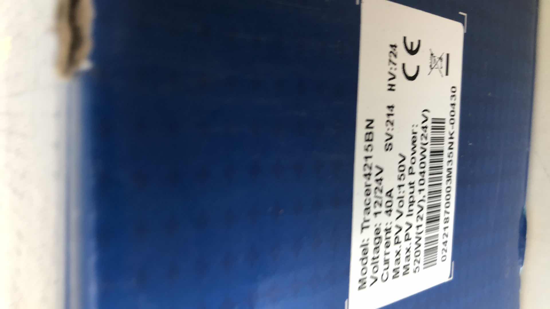 Photo 1 of EPSOLAR MPPT SOLAR CHARGE CONTOLLER TRACER SERIES