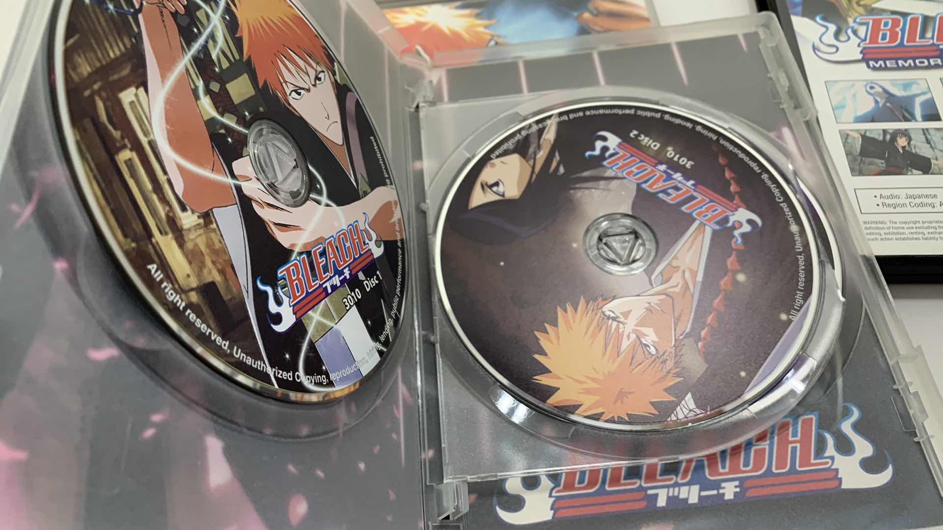 Photo 1 of BLEACH PART 1-8 DVD’S AND “MEMORIES OF NOBODY” MANGA ANIME