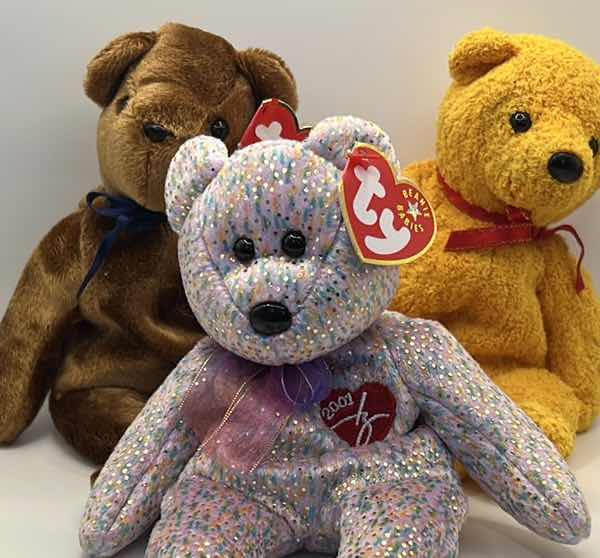 Photo 1 of 3- TY BEANIE BABY BEARS