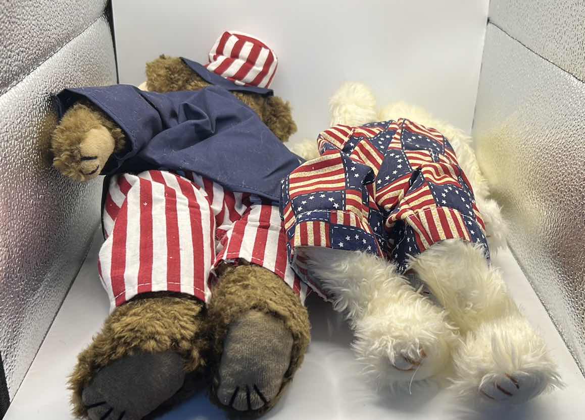 Photo 1 of 2 - TY ATTIC TREASURES 14” PATRIOTIC BEARS