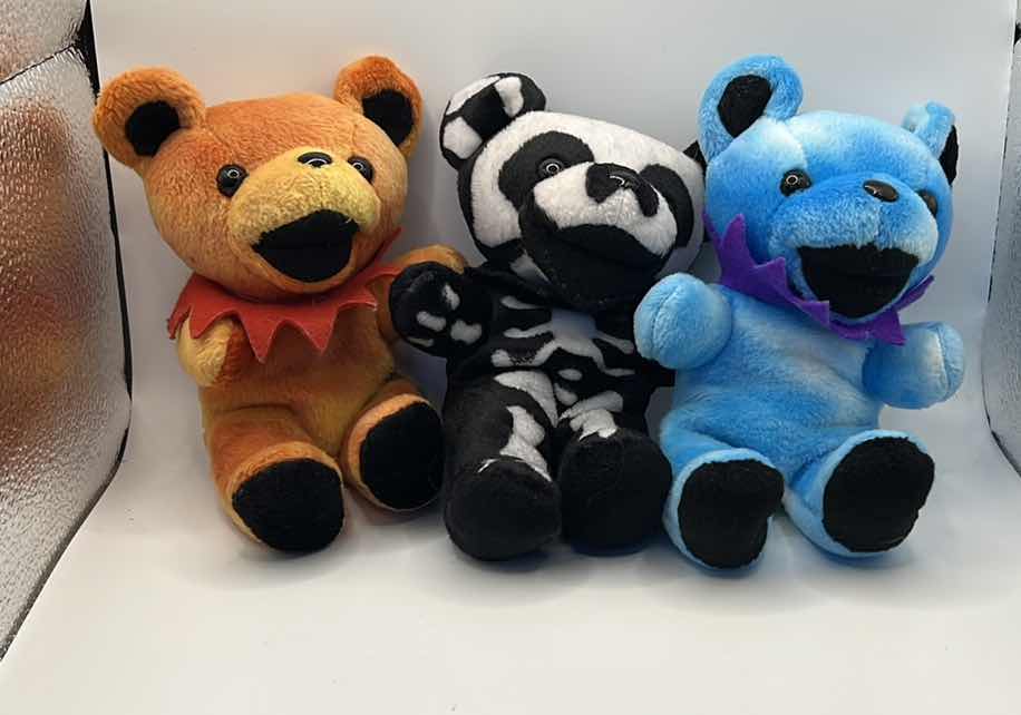Photo 1 of 3 - GRATEFUL DEAD BEANIE BEARS - DAYDREAM - CRAZY FINGERS - SUNSHINE