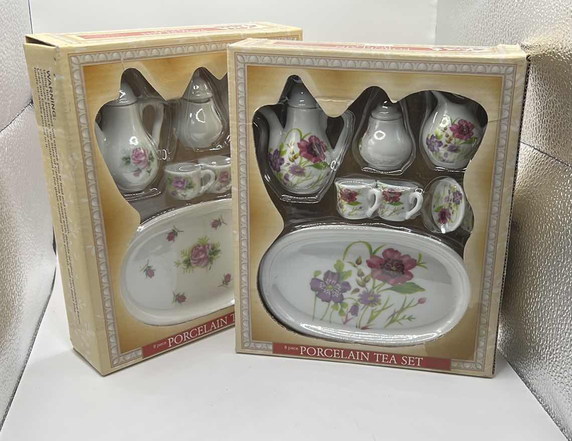 Photo 1 of 2 - MINIATURE PORCELAIN TEA SETS