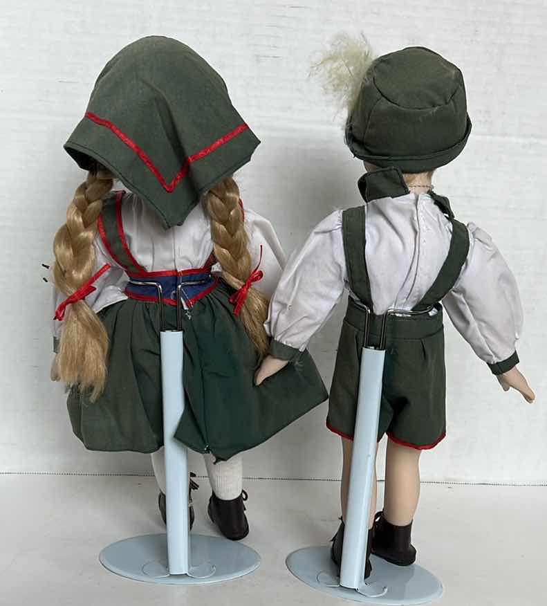 Photo 1 of 2 - SOFT BODY PORCELAIN FACE GERMAN BOY AND GIRL DOLLS - LLOYD PRIVATE COLLECTION