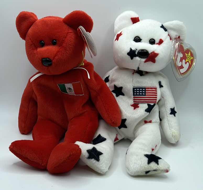 Photo 1 of MEXICAN AMERICAN BEAR GROUP TY OSITO AND GLORY BEANIE BABIES