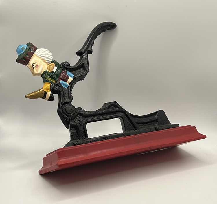 Photo 1 of VINTAGE MANUAL WROUGHT IRON NUT CRACKER - KNIGHT