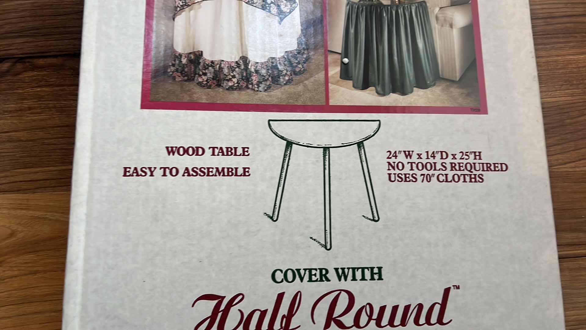 Photo 1 of HALF ROUND DECORATOR TABLE