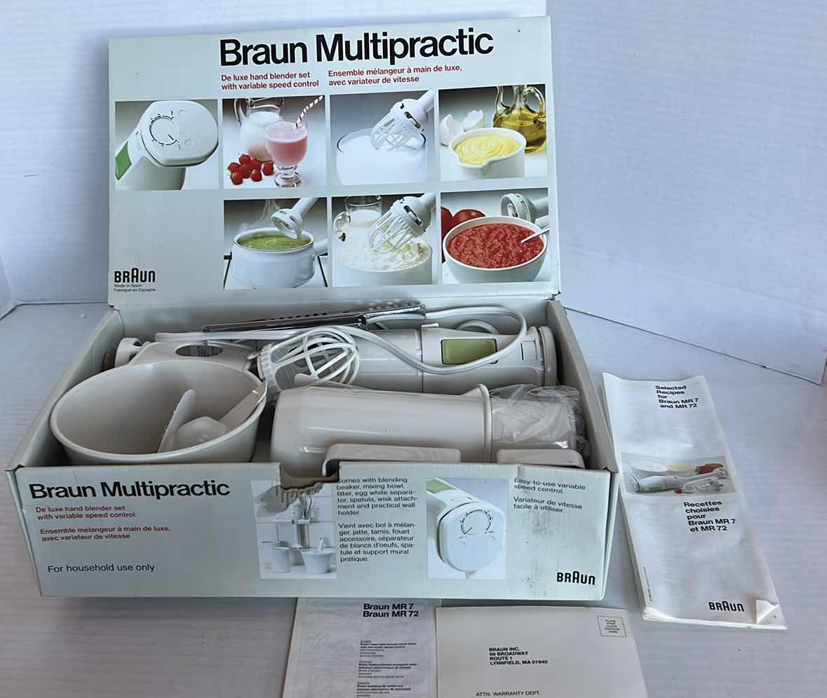 Photo 1 of BRAUN STICK MULTI PURPOSE ELECTRIC HAND MIXER WITH ATTACHMENTS