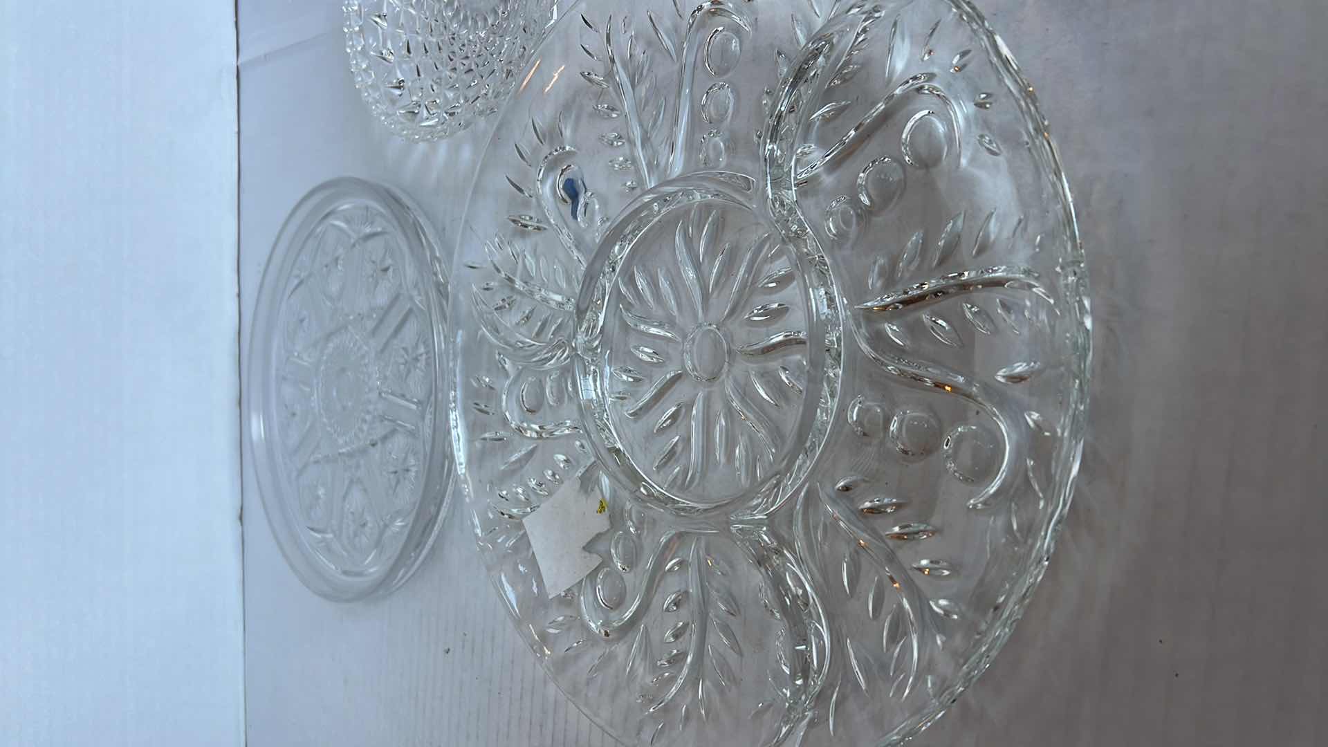 Photo 1 of 3-PIECES OF CRYSTAL WEAR