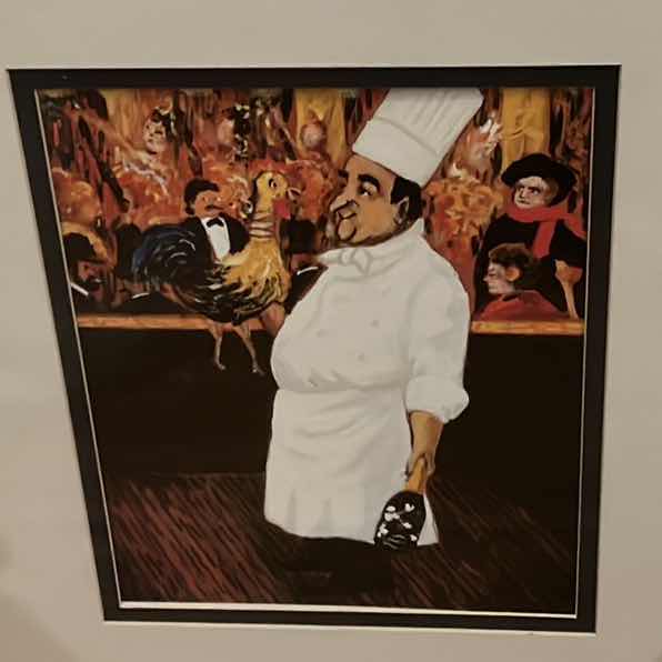 View 2 of FRAMED AND MATTED PRINT - ARTIST GUY BUFFET - “BYE BYE BIRDIE”. - 17” x 19”