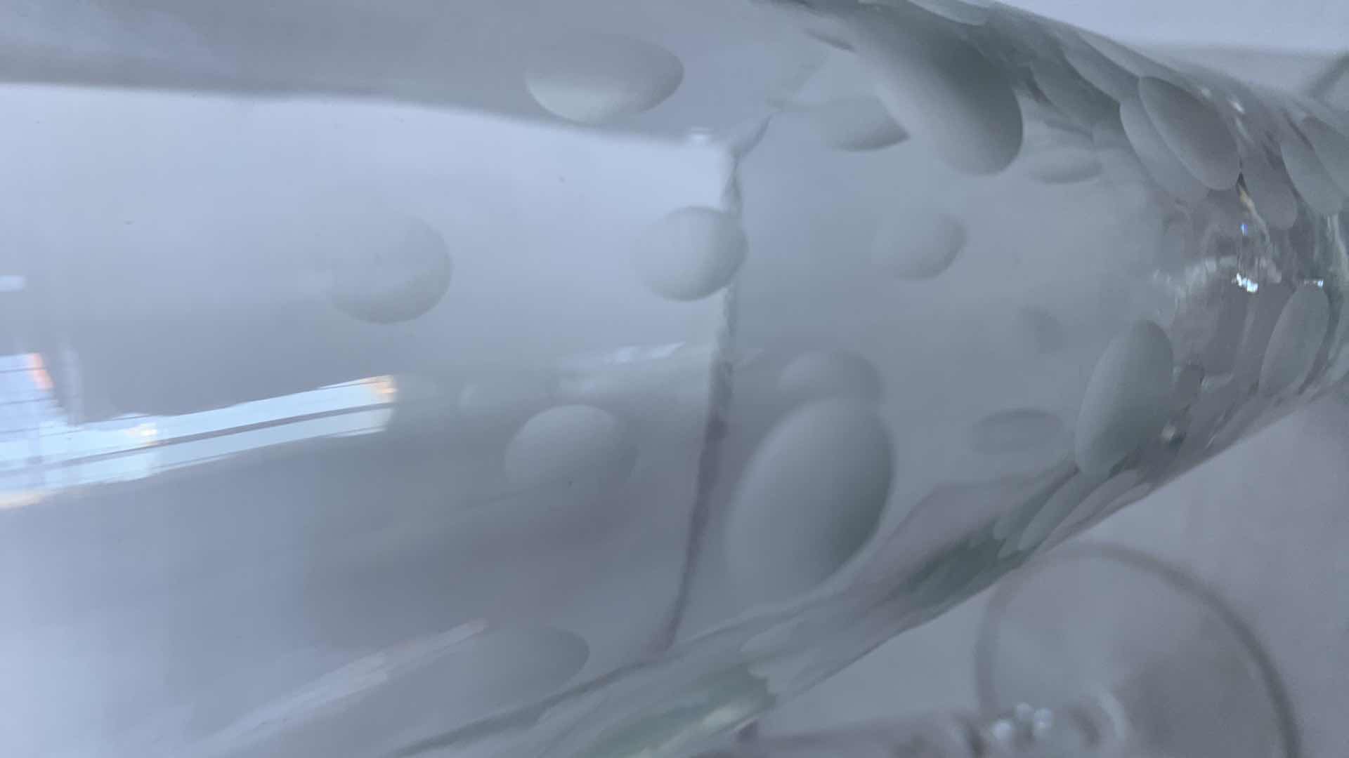 Photo 4 of 4-VINTAGE BRYCE GLASS “CUT DOT” 8OZ PILSNER BEER GLASSES