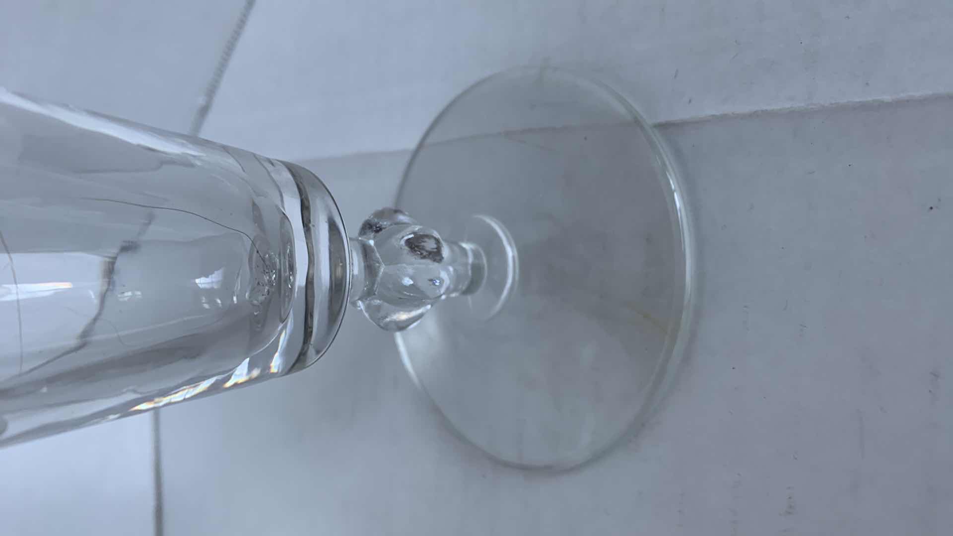 Photo 3 of 4-VINTAGE BRYCE GLASS “CUT DOT” 8OZ PILSNER BEER GLASSES