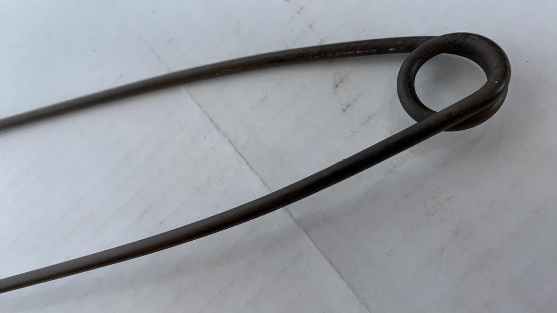 Photo 1 of 2-STEEL OVERSIZED BABY SAFETY PINS LONGEST IS 22”