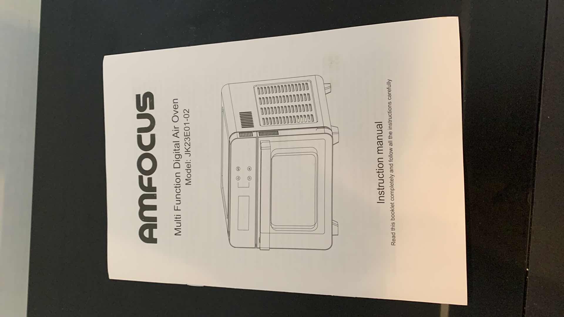 Photo 3 of AMFOCUS MULTIFUNCTION DIGITAL AIR FRYER OVEN MODEL JK23E01-02