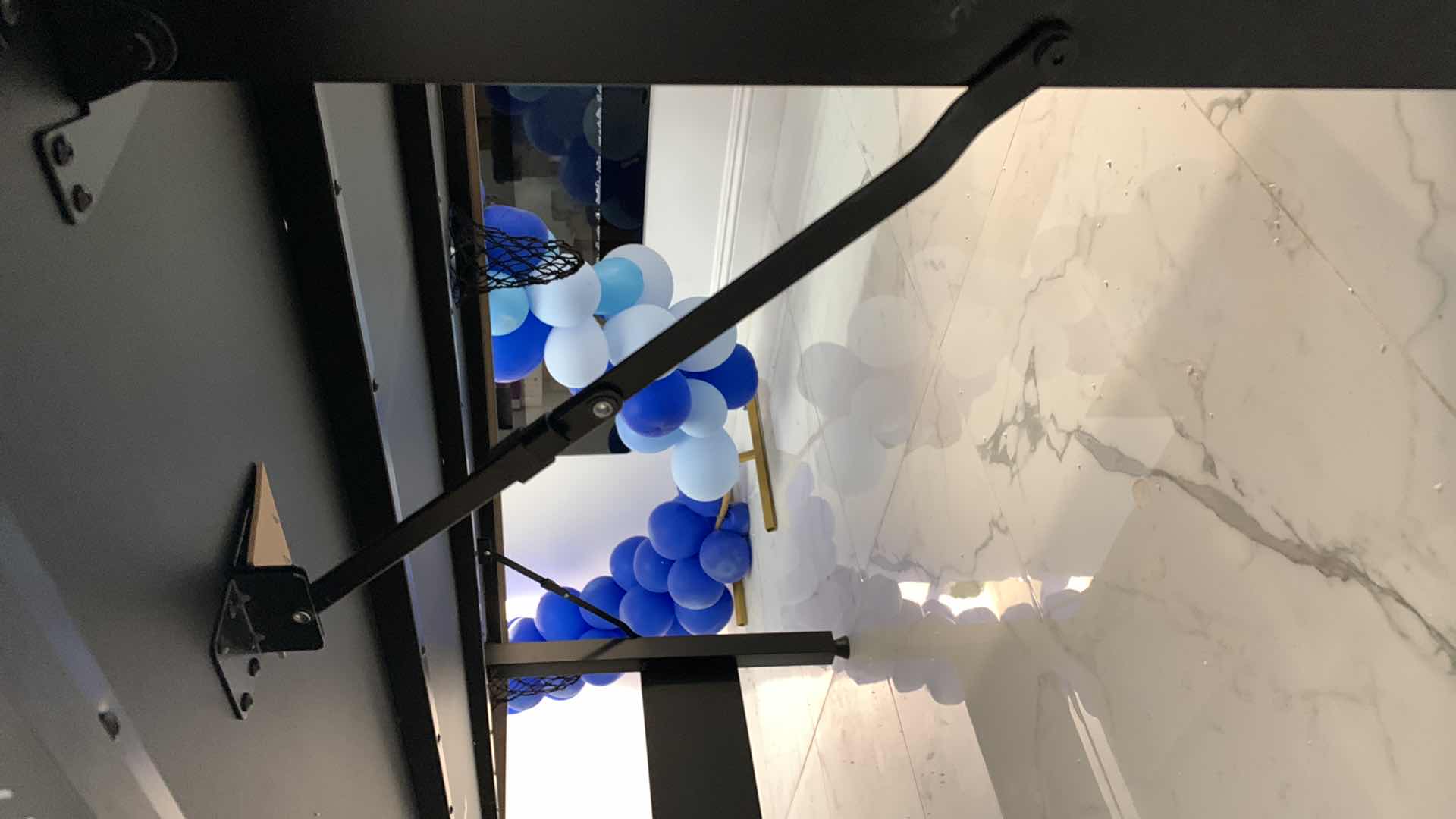 Photo 7 of GOSPORTS BILLIARDS PLASTIC POOL TABLE WITH COLLAPSABLE LEGS FOR STORAGE 52” X 96” H 32” AND 2-POOL CUES