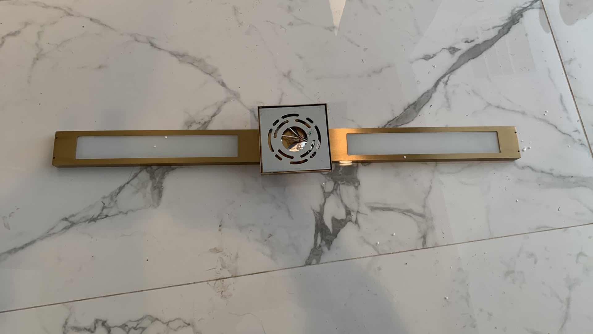 Photo 2 of GOLD TONE FINISH WALL SCONE 34” LONG