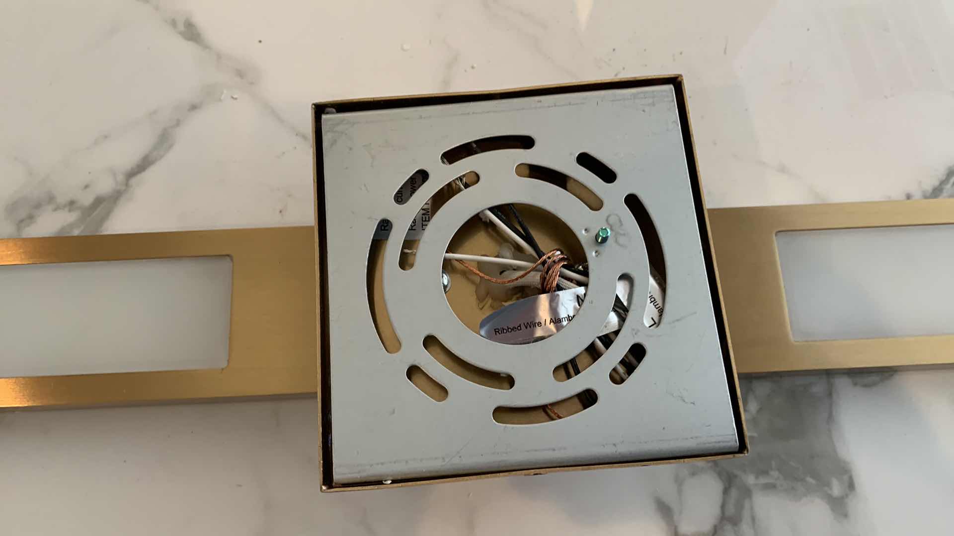 Photo 3 of GOLD TONE FINISH WALL SCONE 34” LONG