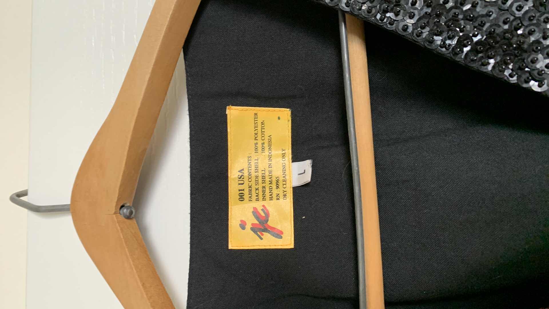 Photo 1 of MENS MUSIC THEMED SEQUIN VEST SIZE LARGE