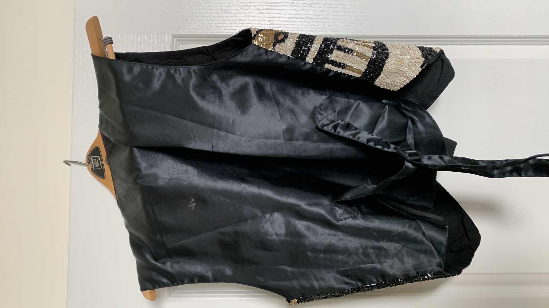 Photo 1 of MENS MUSIC THEMED SEQUIN VEST SIZE LARGE