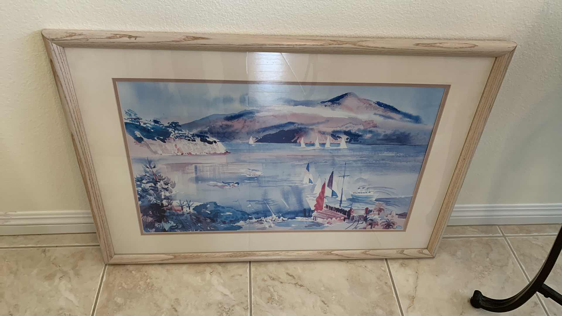 Photo 1 of OCEAN WATERCOLOR PRINT 38” X 26”