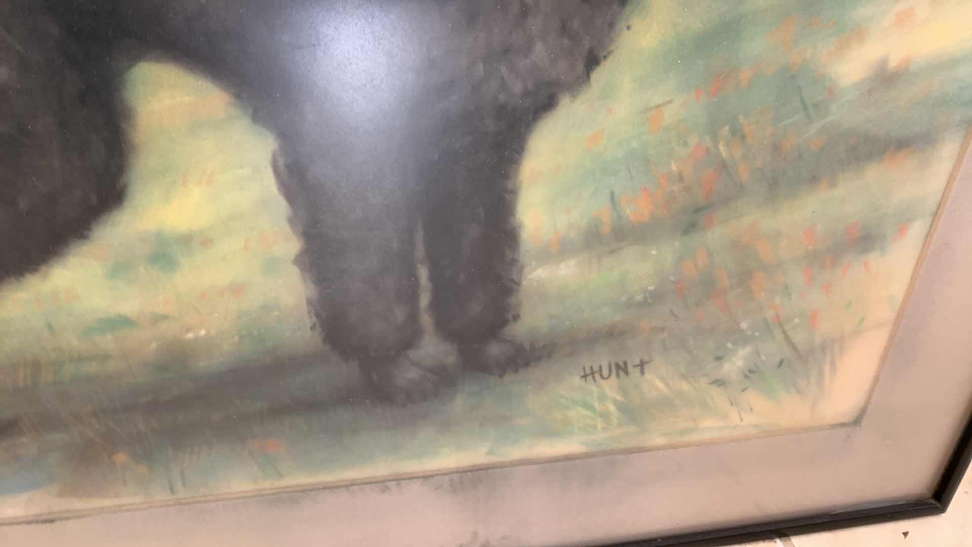 Photo 3 of ORIGINAL WATERCOLOR PRINT BY HUNT 30 X 24”