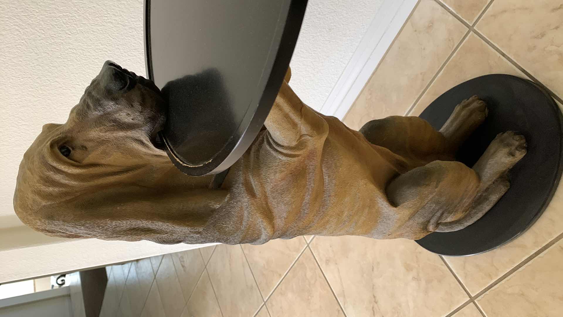 Photo 3 of BLOODHOUND DOG WITH SERVING TRAY 33” TALL