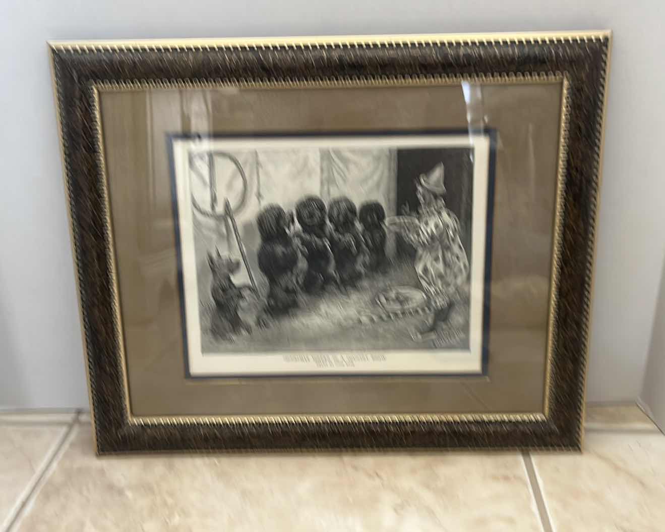 Photo 1 of LOUIS WAIN “CHRISTMAS DINNER IN A COUNTRY SHOW” 16”X13”