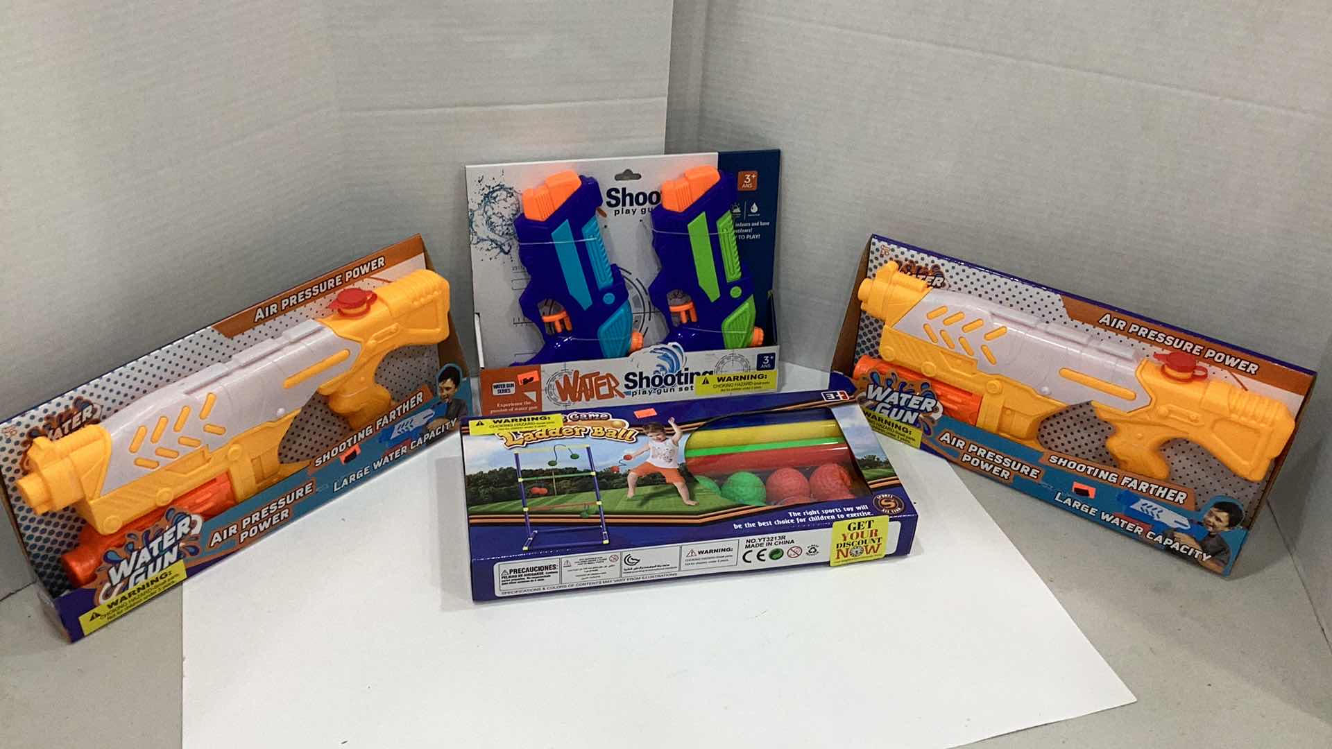 Photo 1 of 4 PCS NEW KIDS WATER GUN TOY SETS
