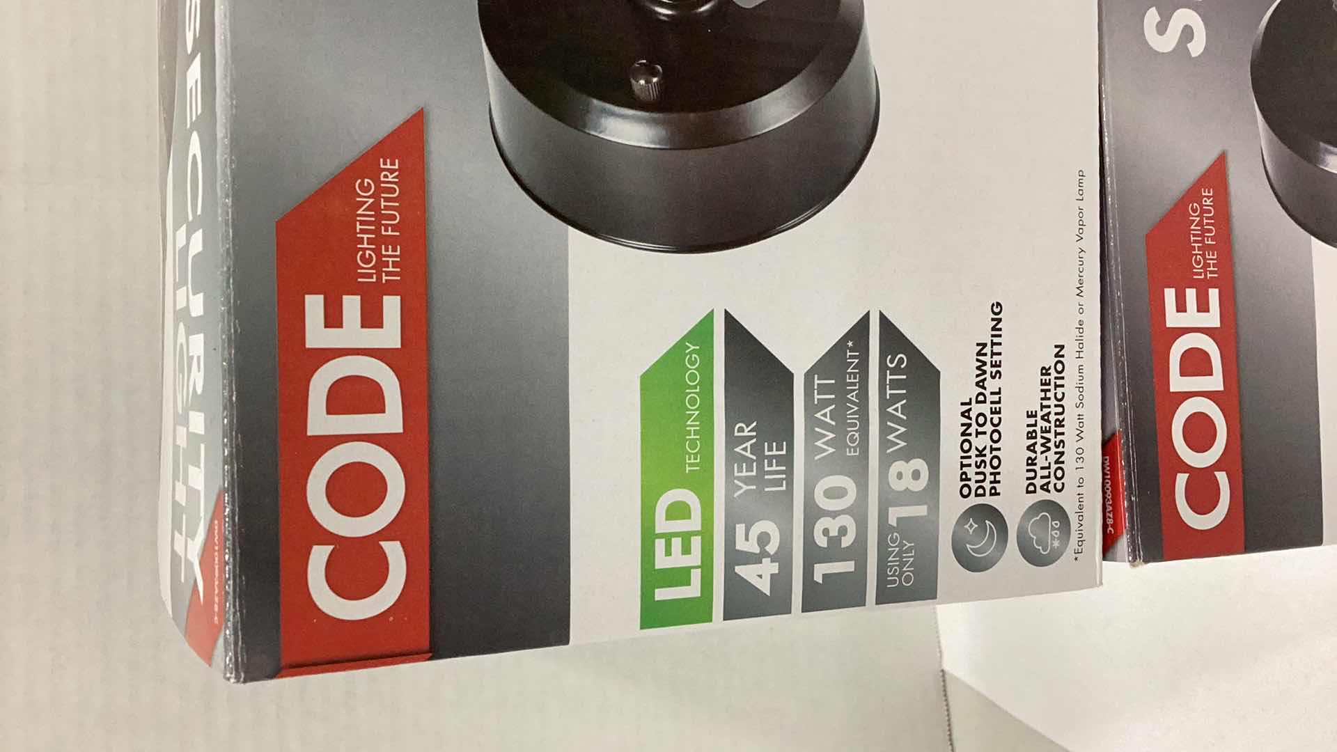 Photo 1 of 2 PCS CODE SECURITY LIGHTS