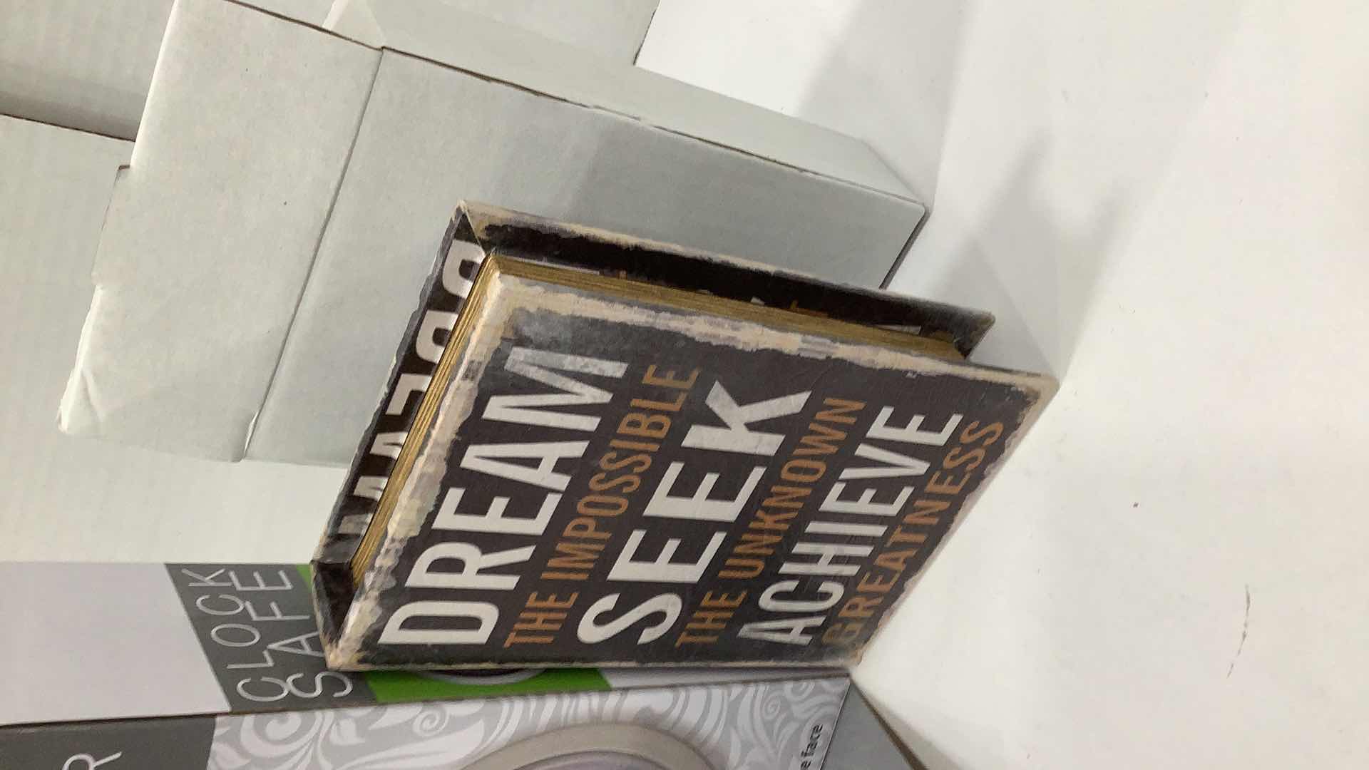 Photo 1 of 2 PCS NEW CLOCK AND BOOK SAFE