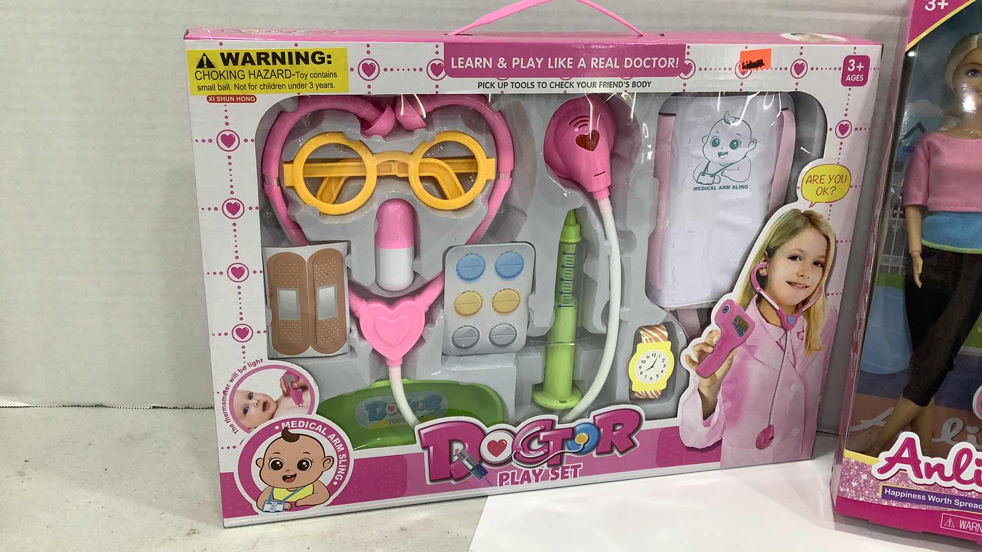 Photo 1 of 2 PCS NEW GIRL DOLLS AND DOCTOR GAME SET