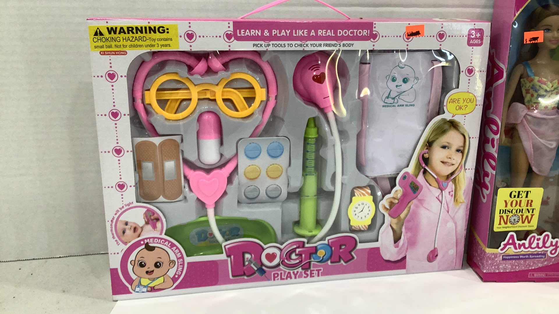 Photo 1 of 2 PCS NEW GIRL DOLLS AND DOCTOR GAME SET