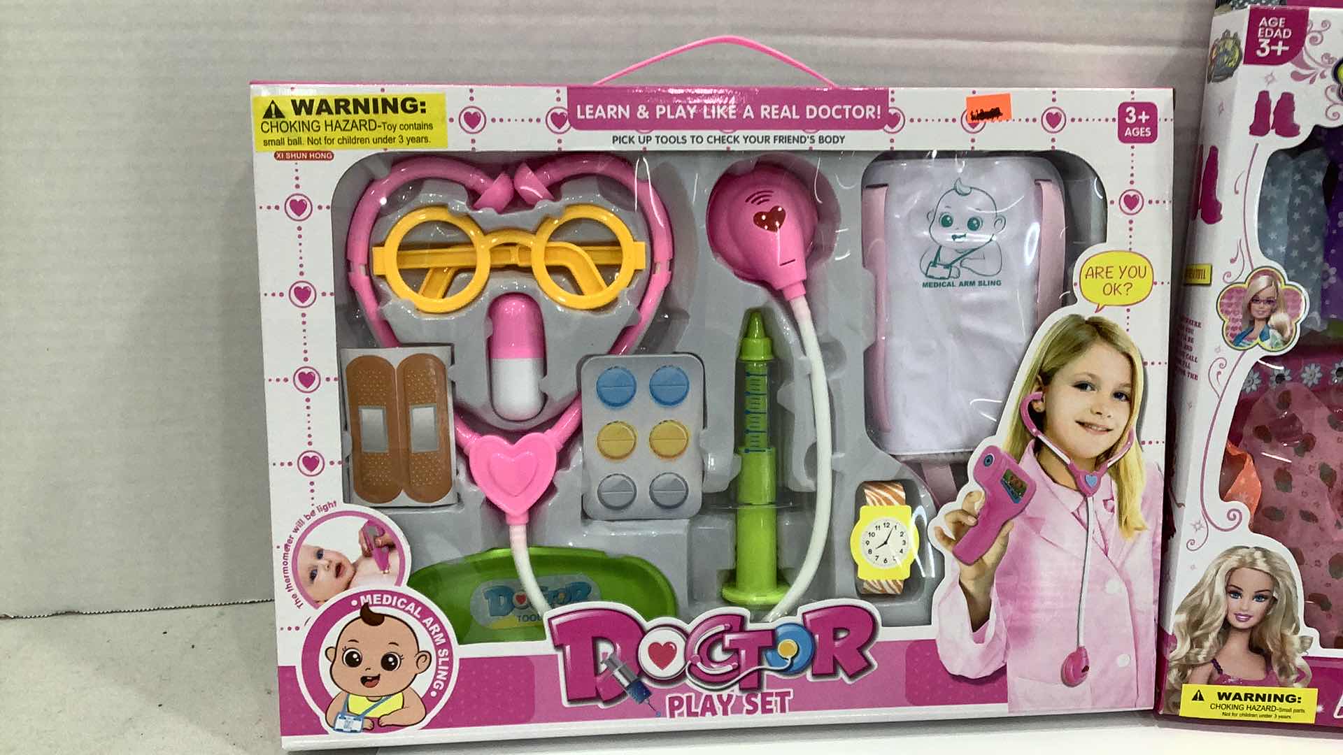 Photo 1 of 2 PCS NEW BARBIE GIRL DOLLS AND DOCTOR GAME SET