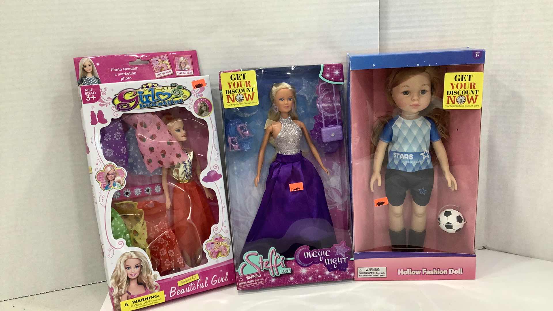 Photo 1 of 3 PCS NEW GIRL DOLLS