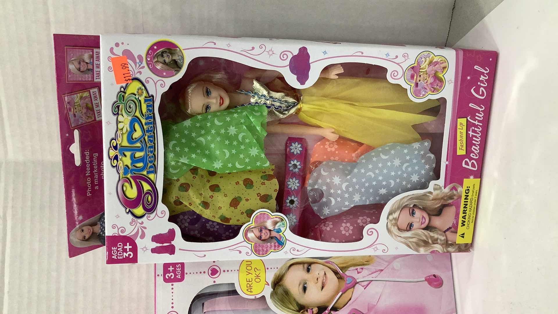 Photo 1 of 3 PCS NEW GIRL DOLL, BEAUTY SET AND DOCTOR GAME SET