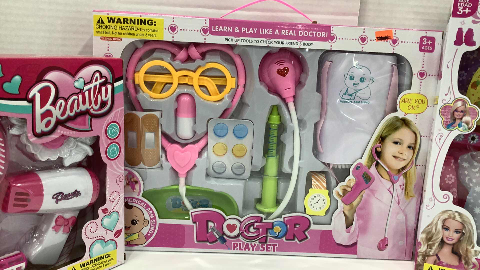 Photo 3 of 3 PCS NEW GIRL DOLL, BEAUTY SET AND DOCTOR GAME SET