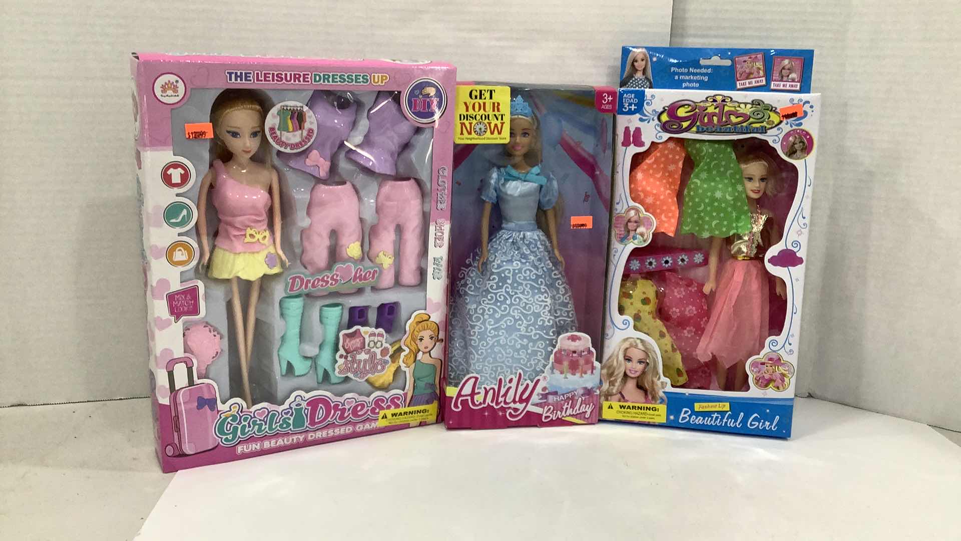 Photo 1 of 3 PCS DOLLS