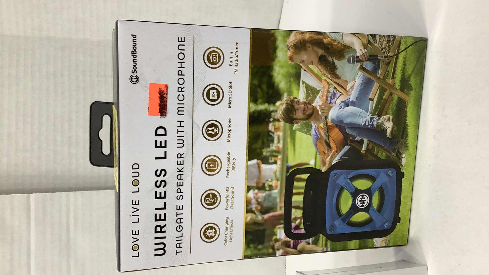 Photo 2 of 2 PCS WIRELESS SPEAKER W MIC AND HEADPHONES