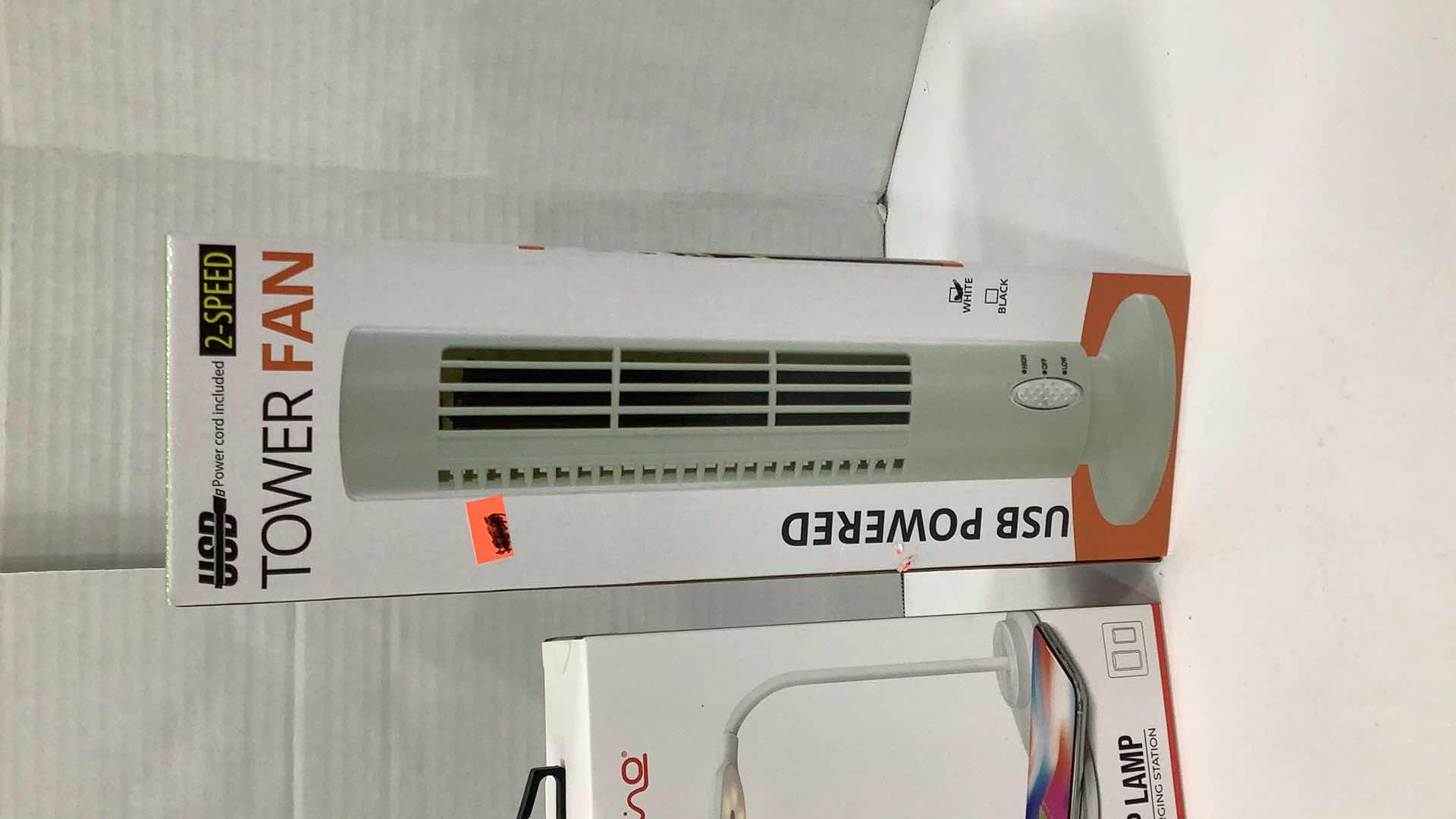 Photo 1 of 3 PCS NEW DESK FANS AND CHARGING STATION