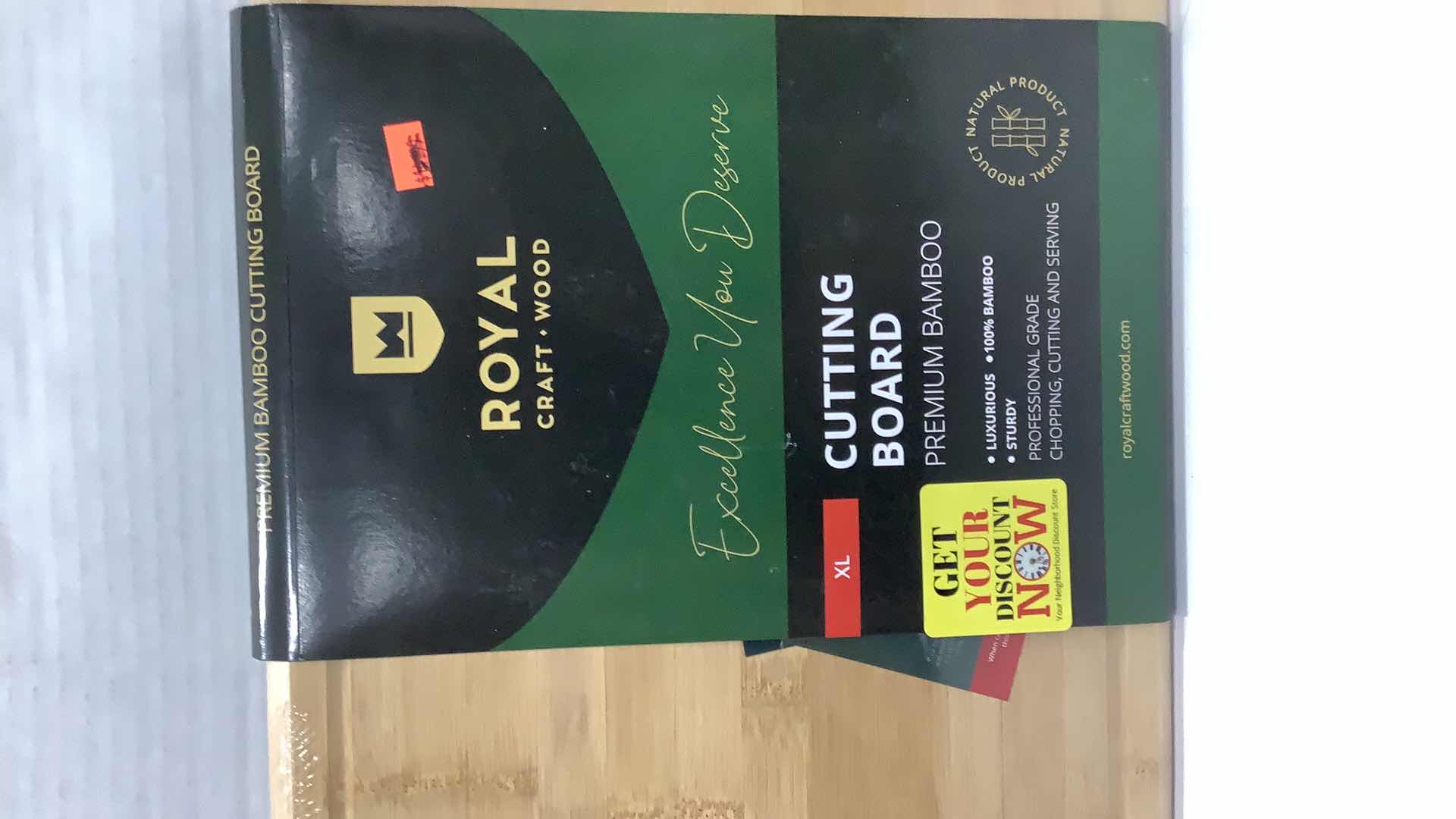 Photo 1 of 2 PCS NEW CUTTING BOARD AND CONTAINER SET