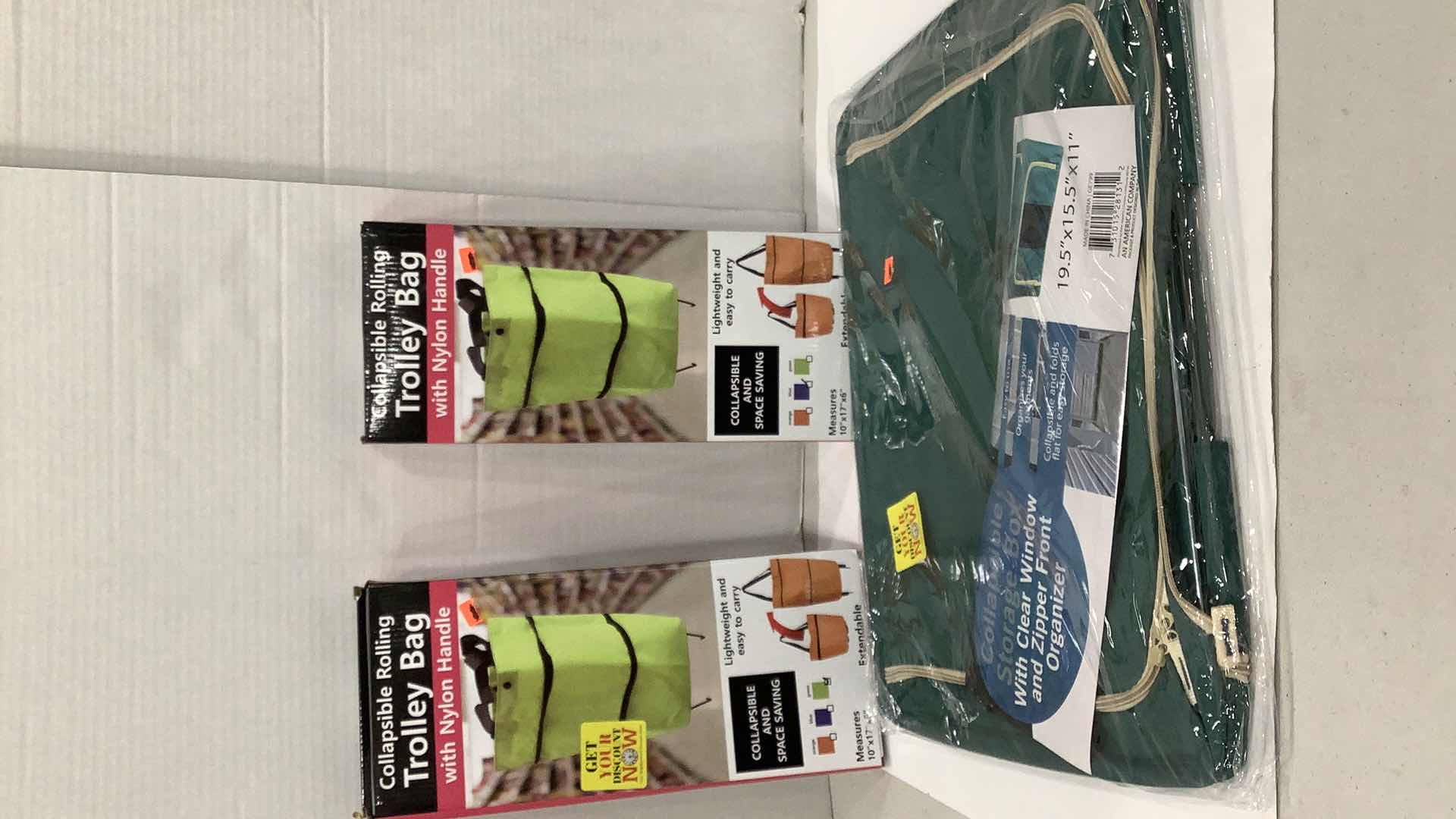 Photo 1 of 3 PCS TROLLEY BAGS AND ORGANIZER