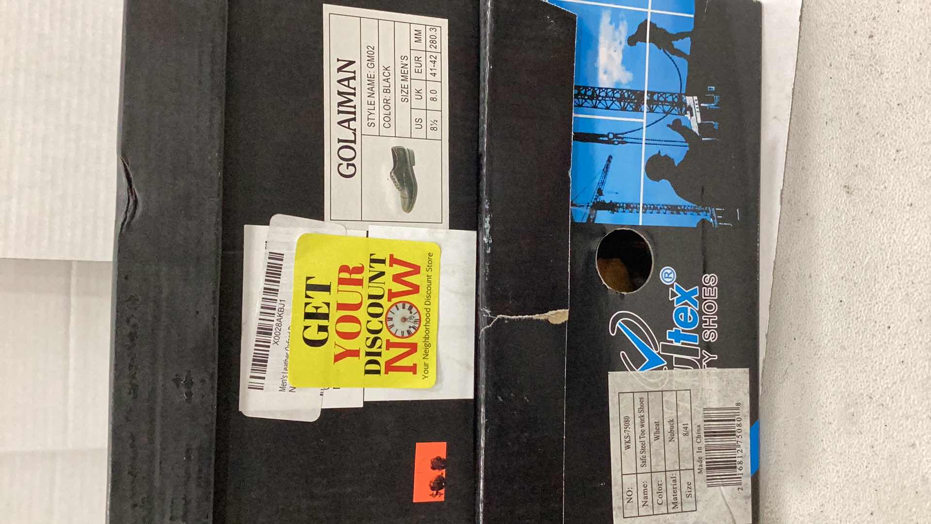 Photo 1 of 2 PAIRS NEW MEN SHOES SIZE 8.5