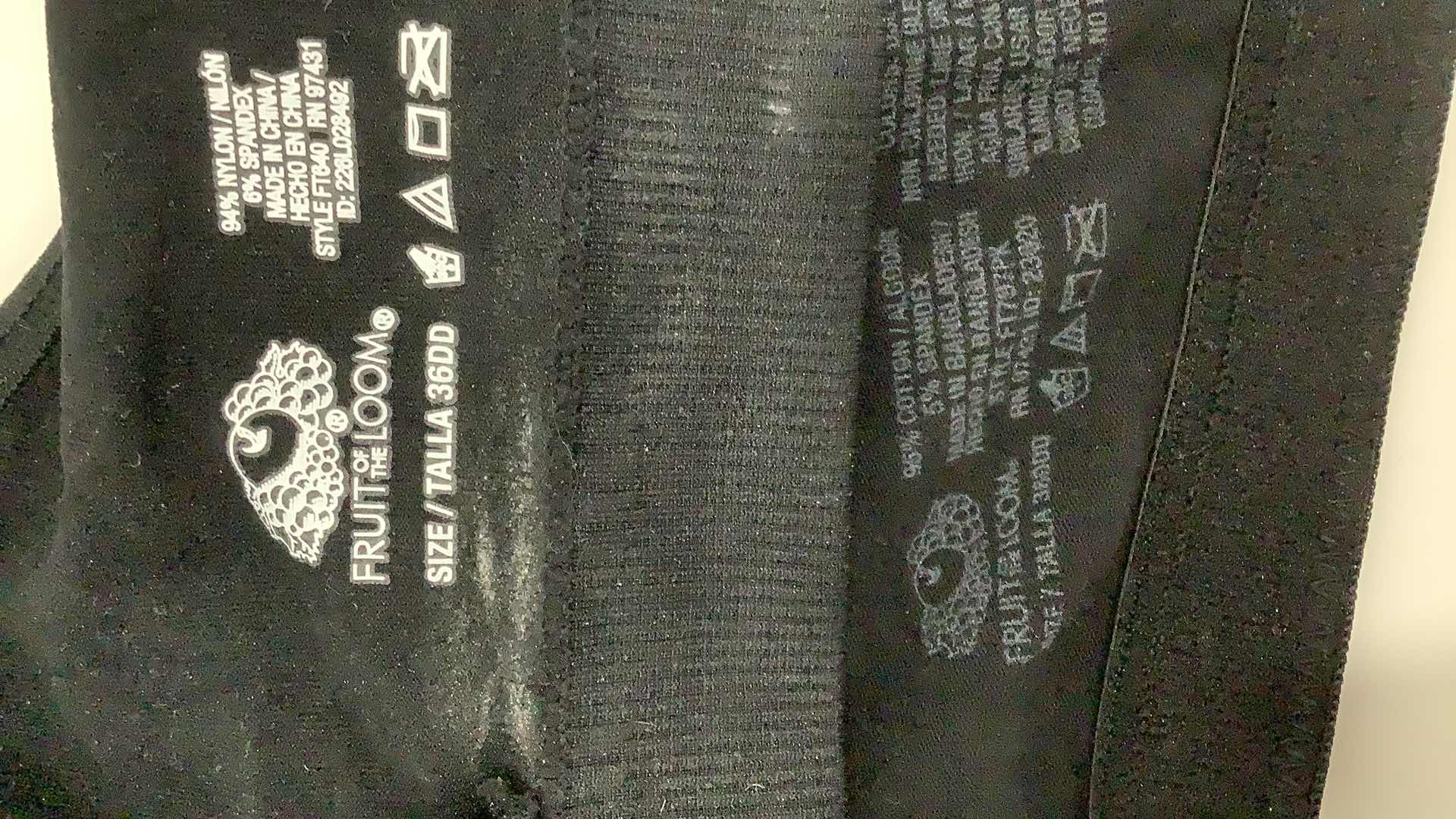 Photo 1 of 2 WOMEN BRA BLACK 36DD 38E