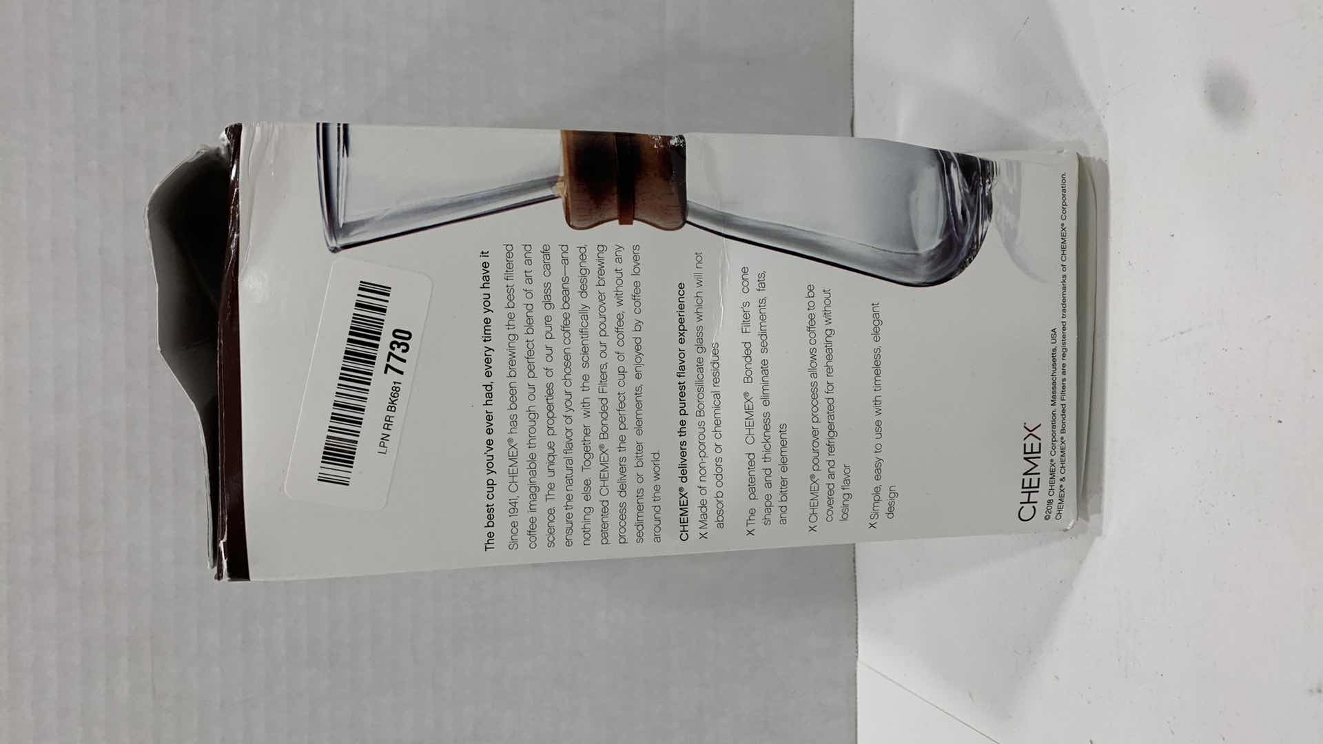 Photo 1 of CHEMEX FILTER-DRIP COFFEEMAKER